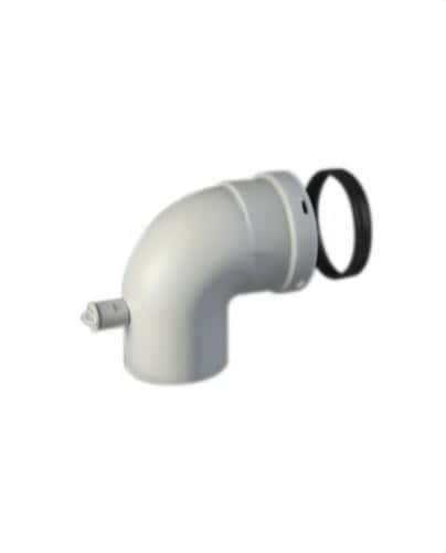 Codo chimenea diámetro 80 polipropileno macho-hembra polipropileno con referencia 8-90TM5 de la marca FIG