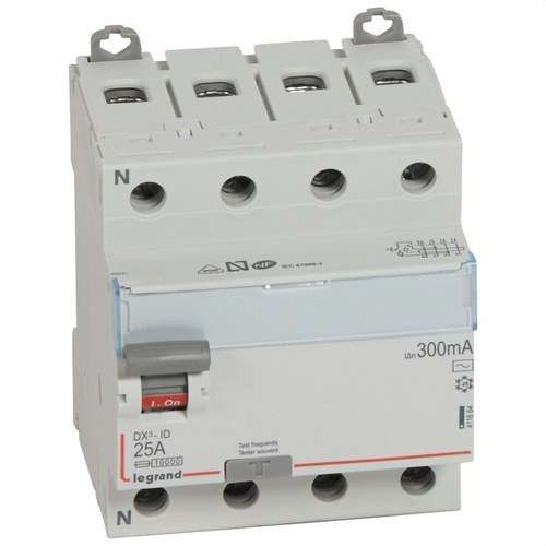 Diferencial DX3 4P 25A 300mA Classe AC amb referència 411664 de la marca LEGRAND