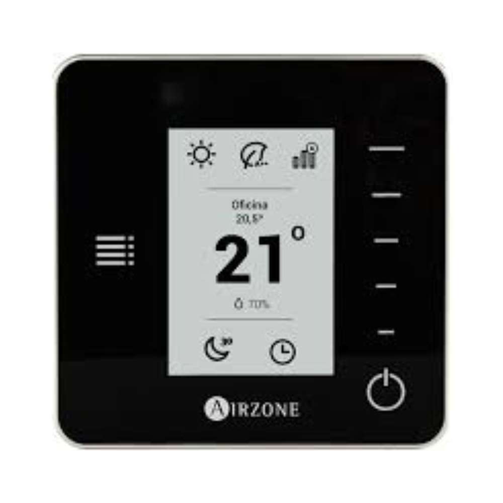 Termostato radio monocromo AirZone Think negro con referencia AZDI6THINKRB de la marca AIRZONE