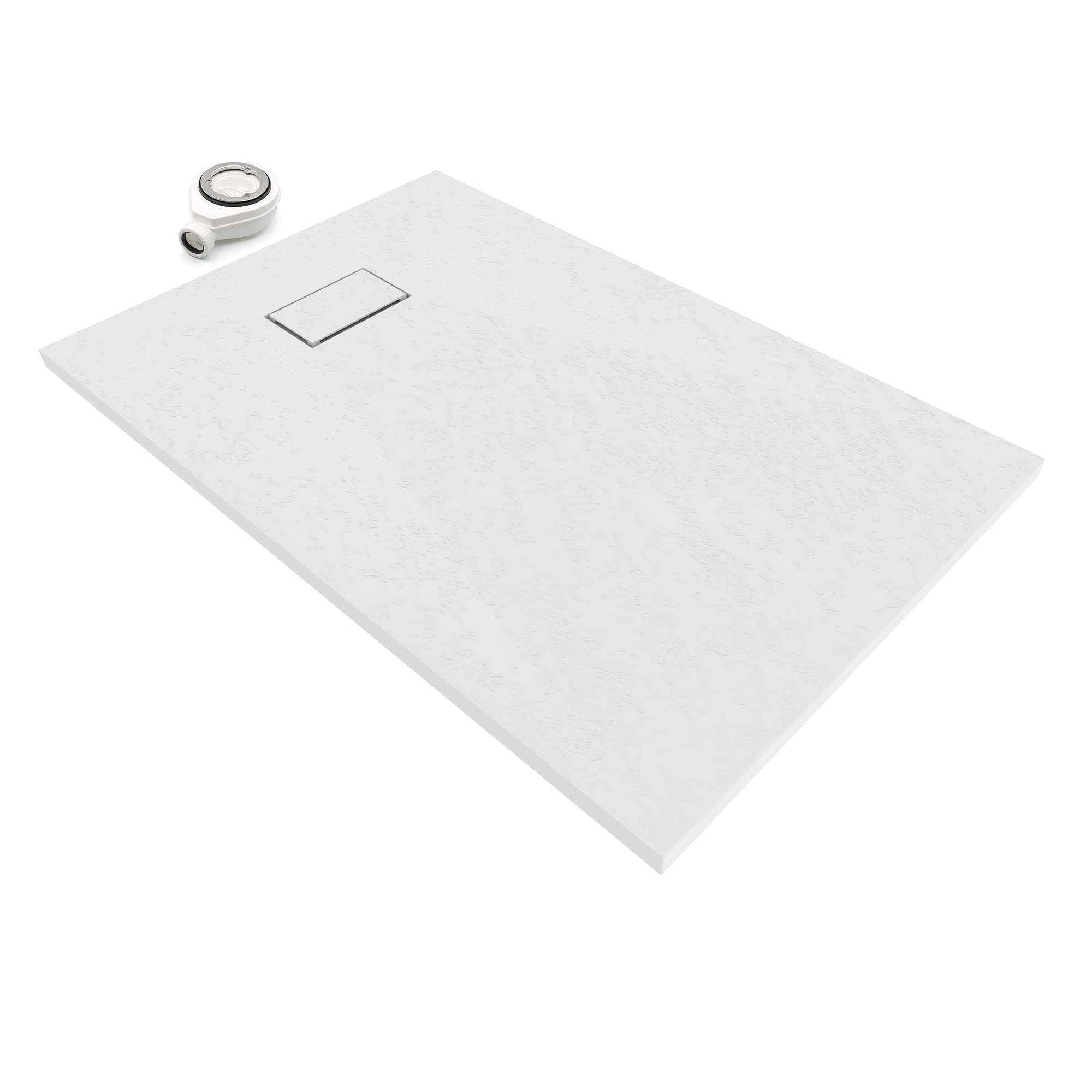 Plato de ducha de pizarra blanco 120x90cm con referencia 53009127 de la marca ACQUABELLA