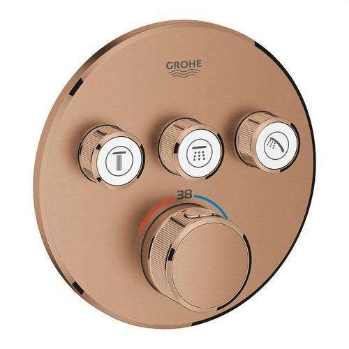 Termostato empotrado con 3 llaves Grohtherm SmartControl - Brushed warm sunset con referencia 29121DL0 de la marca GROHE