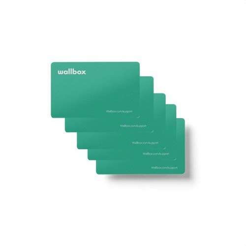 Pack de 10 targetes RFID per a carregador de cotxe elèctric WallBox amb referència 000000663 de la marca WALLBOX