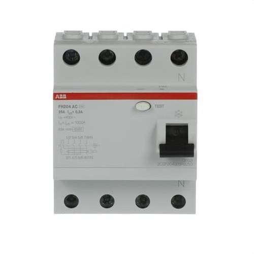 Diferencial 4P 25A Classe AC 300mA amb referència 2CSF204003R3250 de la marca ABB