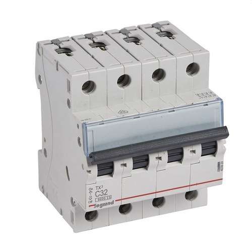 Magnetotèrmic TX3 4P 32A Corba C Corba C 6kA amb referència 403629 de la marca LEGRAND
