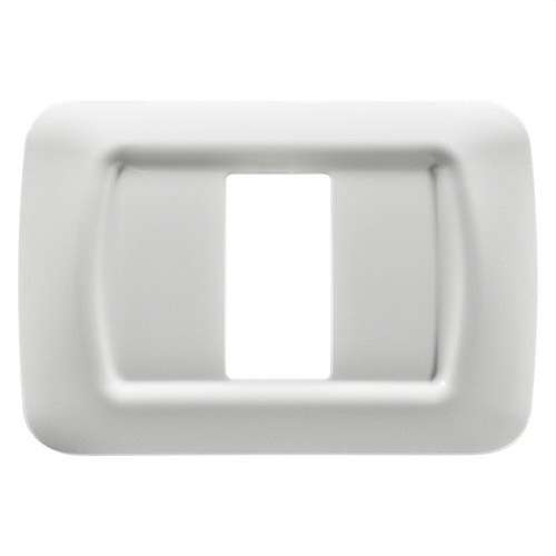 Placa d'1 mòdul blanc núvol System amb referència GW22501 de la marca GEWISS