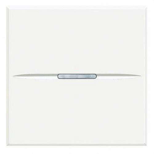 Pulsador axial iluminable de 2 módulos blanco Axolute con referencia HD4005M2AN de la marca BTICINO