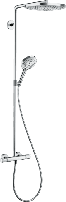 Conjunto de ducha termostática Raindance Select S Showerpipe 300 con referencia 27133000 de la marca HANSGROHE