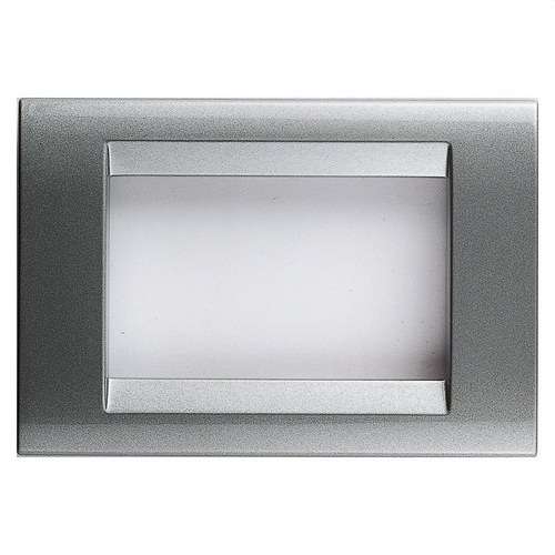 Placa de 2 mòduls titani Playbus amb referència GW32012 de la marca GEWISS