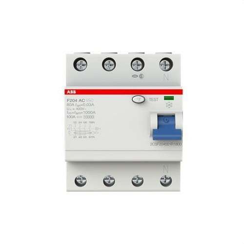 Diferencial 4P 80A Classe AC 30mA amb referència 2CSF204001R1800 de la marca ABB