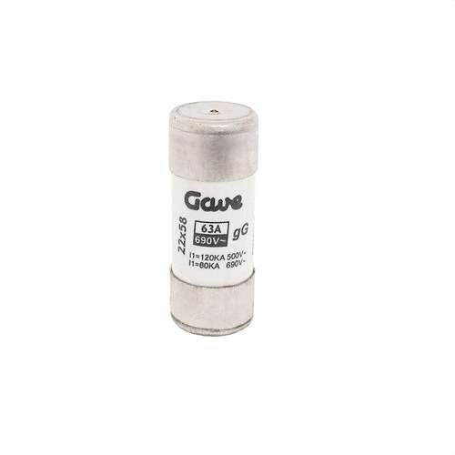 Fusible cilíndric 63 A GG T2 amb indicador de fusió amb referència 32F63GLIF de la marca GAVE