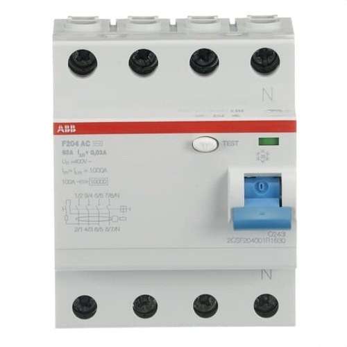 Diferencial 4P 63A Classe AC 30mA amb referència 2CSF204001R1630 de la marca ABB