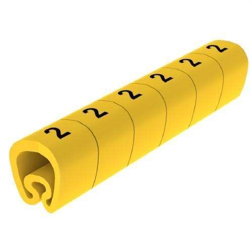 Senyalitzadors precortats grocs Ø18 PVC plastificats amb referència 1813-2 de la marca UNEX