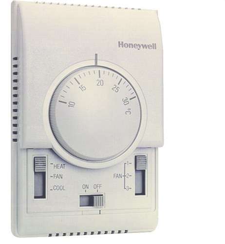 Termostato fan-coil a 2 tubos, calefacción y refrigeración con referencia T6371B1017 de la marca HONEYWELL