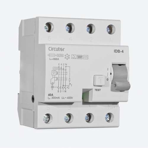 Interruptor diferencial tipo B IDB-4 4P-40A-300 mA con referencia P17222. de la marca CIRCUTOR
