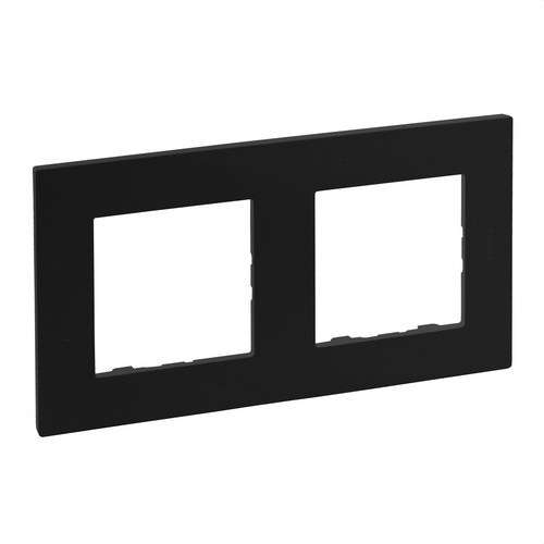 Marc embellidor de 2 elements negre mat Niloé Step amb referència 864572 de la marca LEGRAND