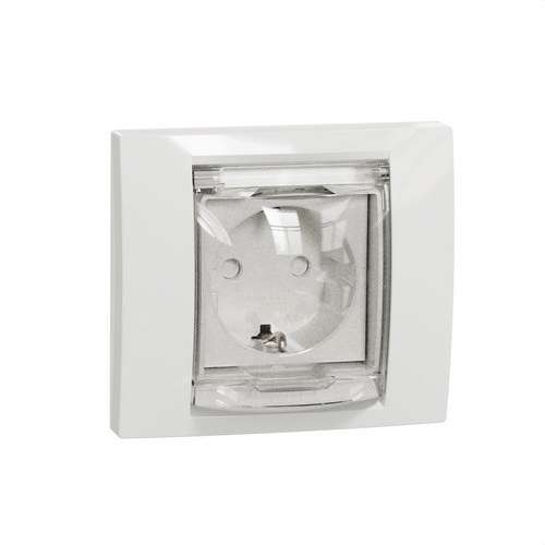 Base d’endoll schuko IP44 New Unica Polar amb referència NU003718 de la marca SCHNEIDER ELECTRIC