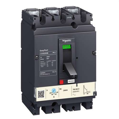 Magnetotèrmic Easypact CVS250B TM200D 3P/3R amb referència LV525302 de la marca SCHNEIDER ELECTRIC