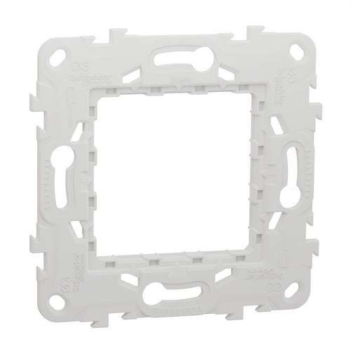 Bastidor de plàstic universal de 2 mòduls New Unica amb referència NU7002P de la marca SCHNEIDER ELECTRIC