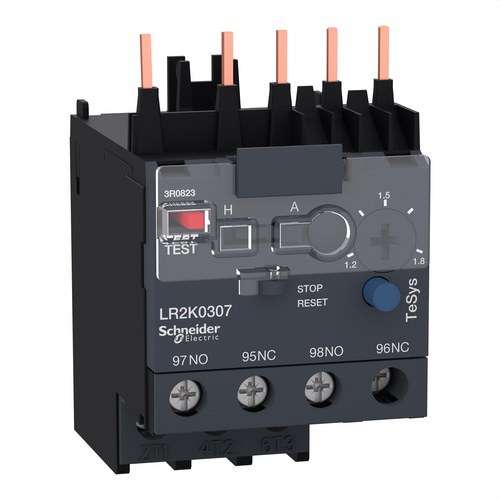 Relé tèrmic 1,2-1,8A amb referència LR2K0307 de la marca SCHNEIDER ELECTRIC