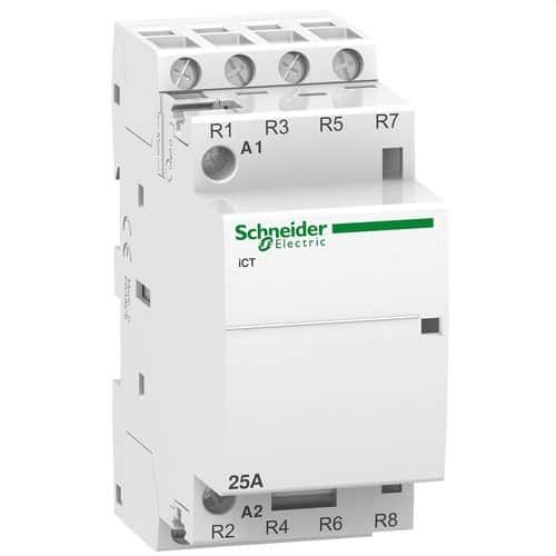Contactor ICT 25A 4 NC 230/240V CA con referencia A9C20837 de la marca SCHNEIDER ELECTRIC