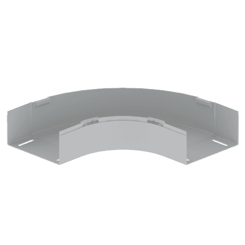 Corba plana de 90º gris RAL7035 100x200 mm U23X amb referència 66230 de la marca UNEX