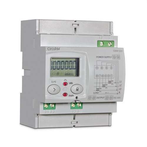 Comptador d'energia trifàsic indirecte amb comunicacions CEM-C31-485-T1 amb referència Q23521. de la marca CIRCUTOR