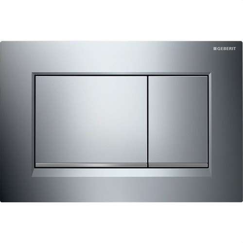 Polsador de doble descàrrega SIGMA30 cromat brillant amb referència 115.883.KH.1 de la marca GEBERIT