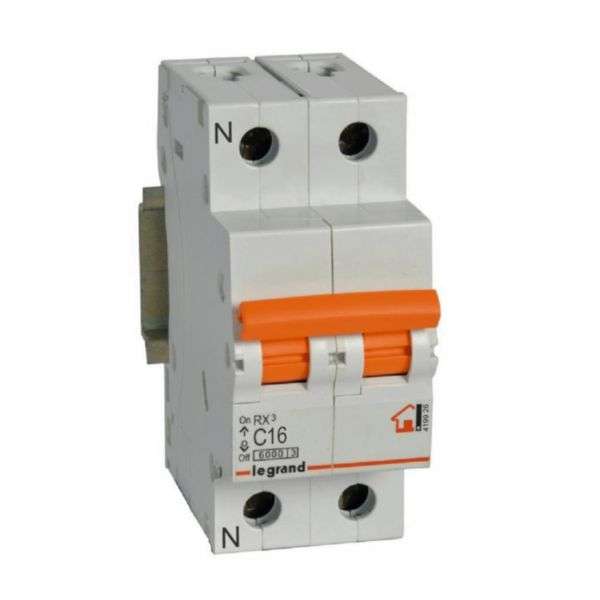 Magnetotérmico RX³ - 1P+N - 230V~ - 16A - curva C con referencia 419926 de la marca LEGRAND