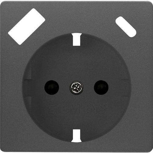 Schuko Socket Cover with USB Carbon Metallic Miro with reference 5UH10725CM10 from the brand BJC