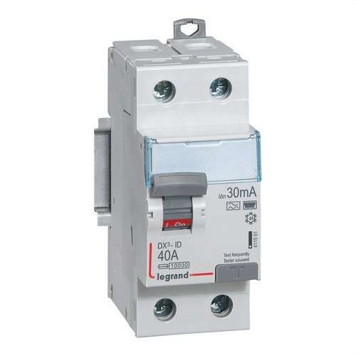 Diferencial DX3 2P 40A 30mA Classe HPI amb referència 411591 de la marca LEGRAND