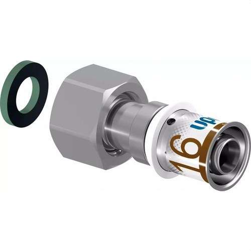 Uponor S-Press PLUS racor tuerca móvil 25-G1"SN con referencia 1070607 de la marca UPONOR