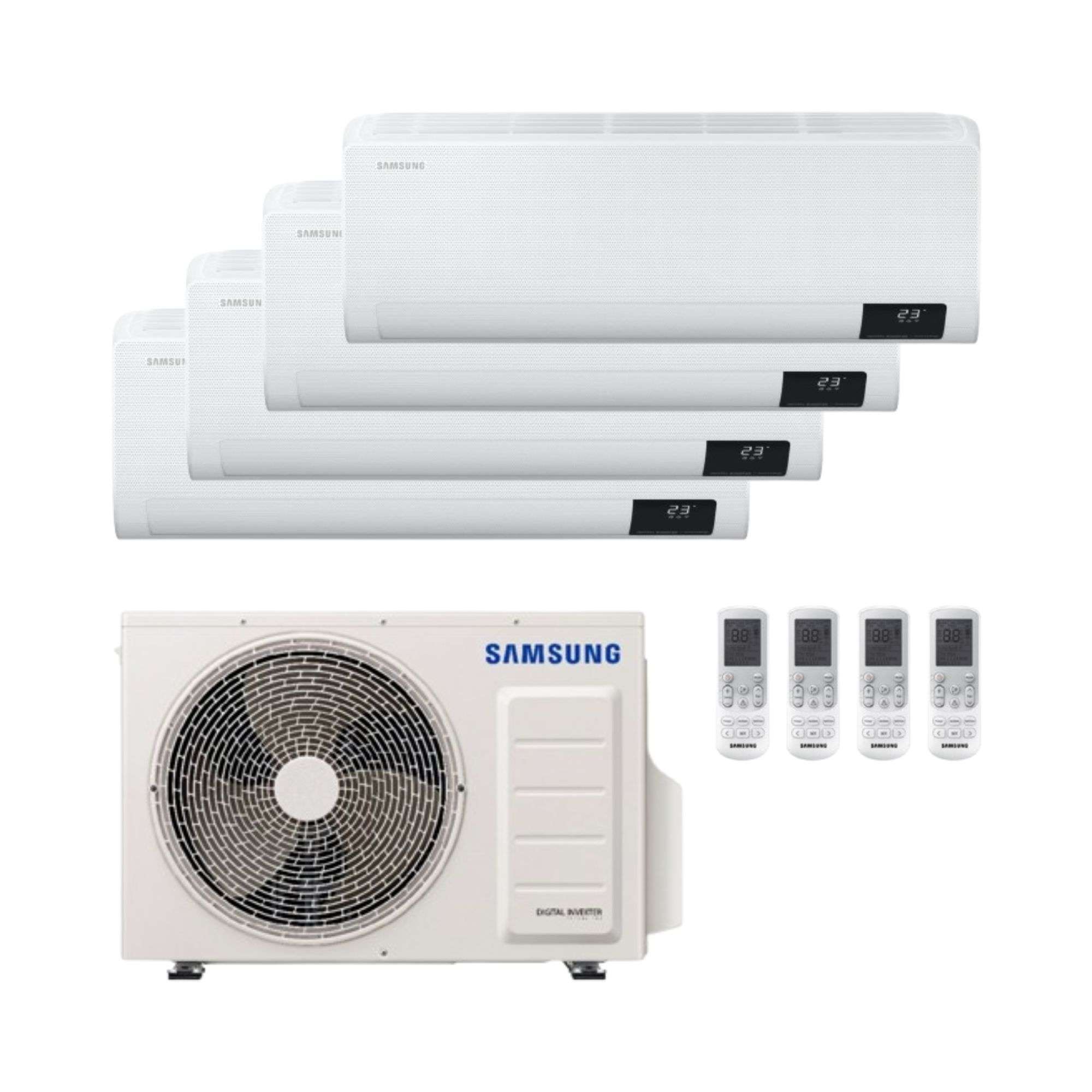 Aire acondicionado 4x1 con wifi Samsung WindFree Comfort 3,5kW 3.010 frigorías con referencia SAMFJM4X180-12 de la marca SAMSUNG