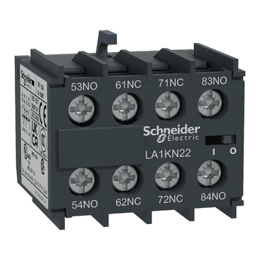 Bloc de contacte auxiliar TeSys K 2 NA + 2 NC amb referència LA1KN22 de la marca SCHNEIDER ELECTRIC