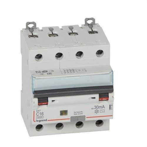 Magnetotèrmic diferencial DX3 4P 30mA C16 amb referència 411186 de la marca LEGRAND