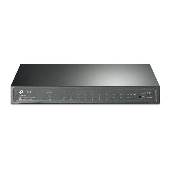 Conmutador intel·ligent Gigabit de 10 ports JetStream amb PoE+ en 8 ports amb referència TL-SG2210P de la marca TP-LINK