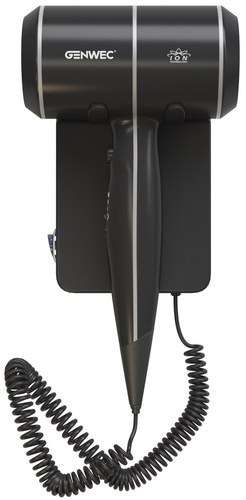 Assecador de cabell iònic "BISE" 1800W negre mat amb referència GW02 08 01 03 de la marca GENWEC