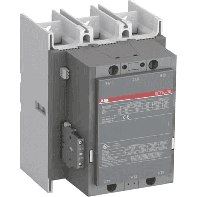 Contactor ABB AF750-30-11 AF de 3 polos 3 NA 1 kA bobina 250 V 425 kW con referencia 1SFL637001R7011 de la marca ABB