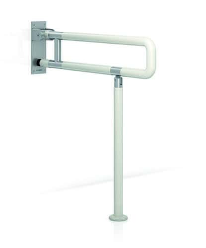 Barra de apoyo abtible nylon con pata 700mm base inox con referencia GW11 31 09 00 de la marca GENWEC