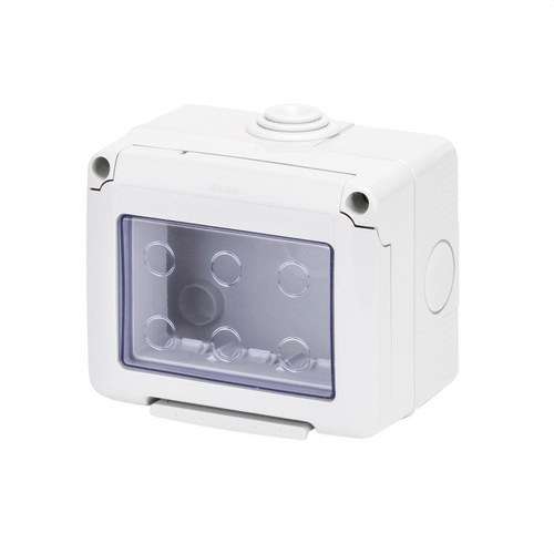 Caixa de superfície per a mecanismes SYSTEM 3 mòduls IP55 amb referència GW27043 de la marca GEWISS