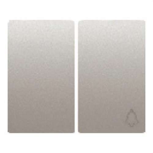 Double Key Bell Push Button Switch Aluminium Mercury Iris with reference 18715-MA from the brand BJC