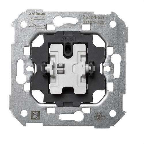 Interruptor unipolar con sistema de embornamiento rápido Simon 75 con referencia 75101-39 de la marca SIMON