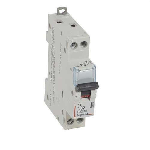 Magnetotérmico DX3 1P+N 32A Curva C 6/10kA con referencia 407731 de la marca LEGRAND
