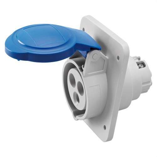 Base fixa d'encastar a 10º IP44 2P+T 32A 230V 6H amb referència GW62216H de la marca GEWISS