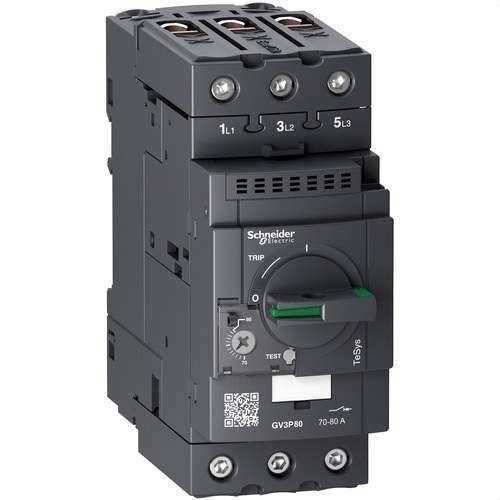 Interruptor automático de motor TeSys GV3 3P 70-80A EverLink con referencia GV3P80 de la marca SCHNEIDER ELECTRIC