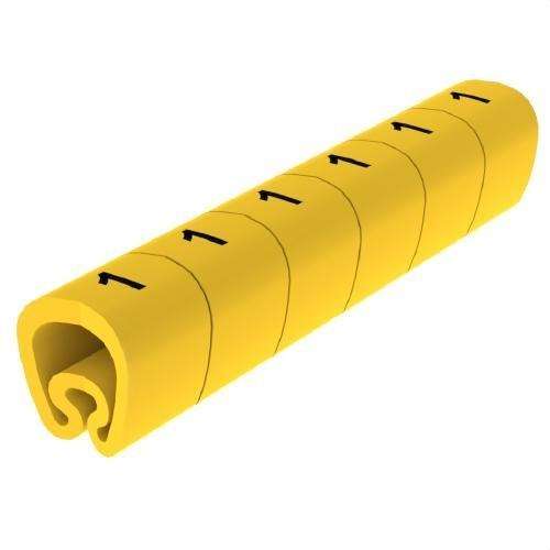 Señalizadores precortados amarillos Ø18 PVC plastificados con referencia 1813-1 de la marca UNEX