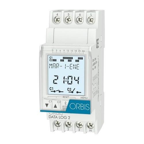 Interruptor horario digital DATA LOG 2 230V con referencia OB175012 de la marca ORBIS