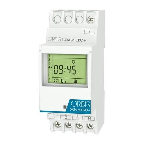 Interruptor horario digital modular Orbis Micro+ 12V con referencia OB172072N de la marca ORBIS