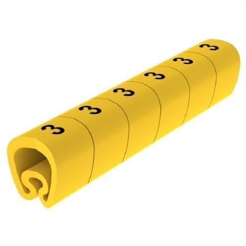 Señalizadores precortados amarillos Ø18 PVC plastificados con referencia 1813-3 de la marca UNEX
