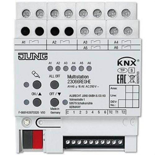 Multistation Jung KNX 6 entradas y 6 salidas 16A con referencia 23066REGHE de la marca JUNG