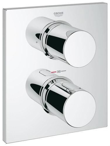 Termostato con inversor de 2 vías integrado Grohtherm F cromo con referencia 27618000 de la marca GROHE